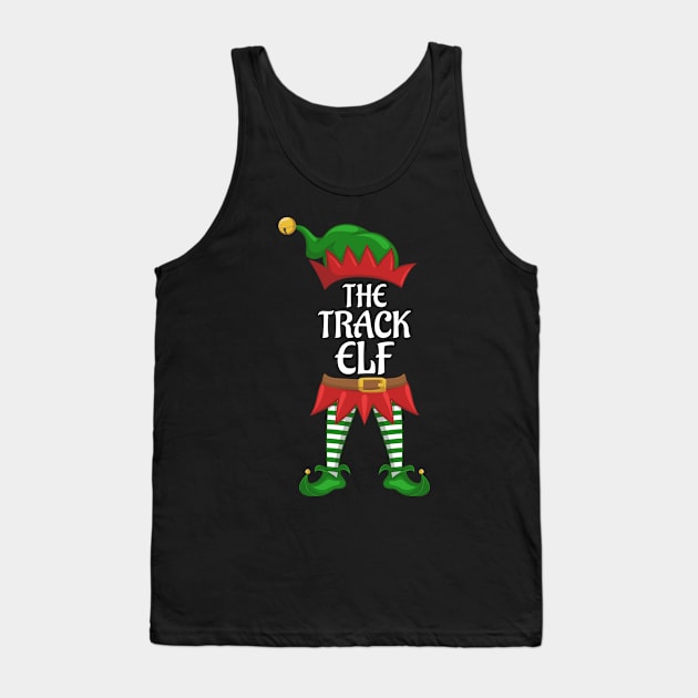 Track Elf Family Matching Group Christmas Party Tank Top by kalponik